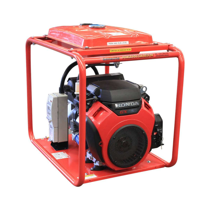 Front view of the Genelite GH16000E-LRT 16kVA generator
