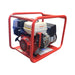 Right angle view of the Genelite GH7000E electric start generator showing the alternator and control box