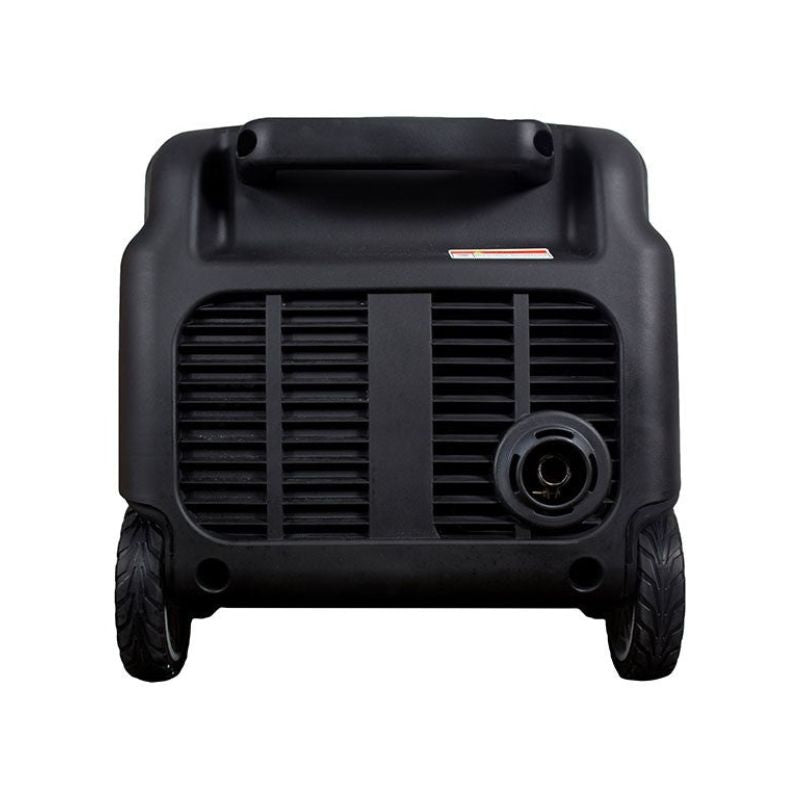 Rear ventilation and wheel system on Hyundai HY3200SEi generator