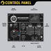 MX2800ISE generator control panel with labeled features