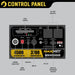 Close-up of Maxwatt MX4500IS control panel, display, sockets, switches