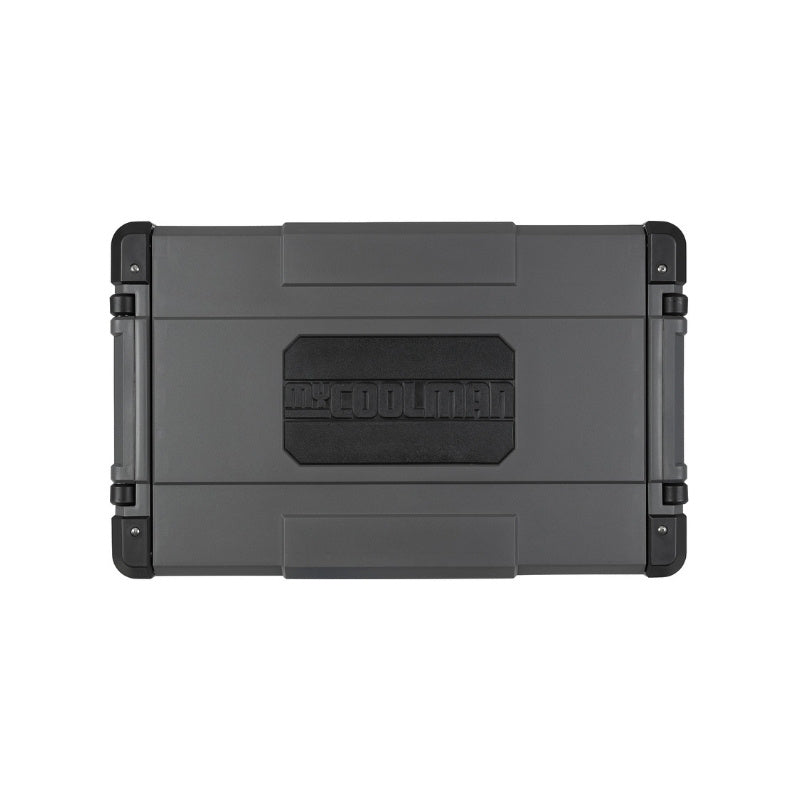 Closed top view of MyCOOLMAN 60L portable fridge