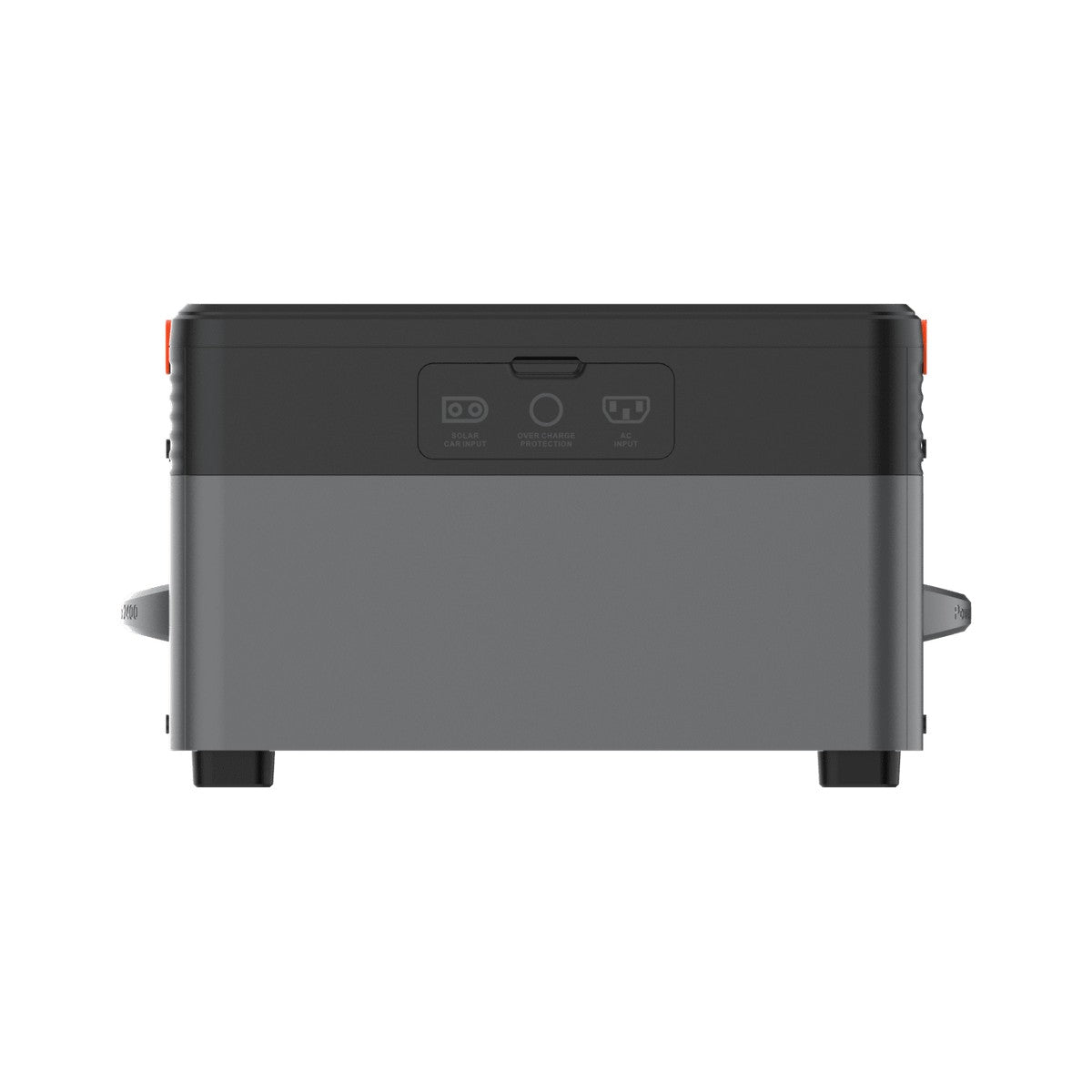 Rear of the OSCAL PowerMax 2400SE showing the recessed input ports