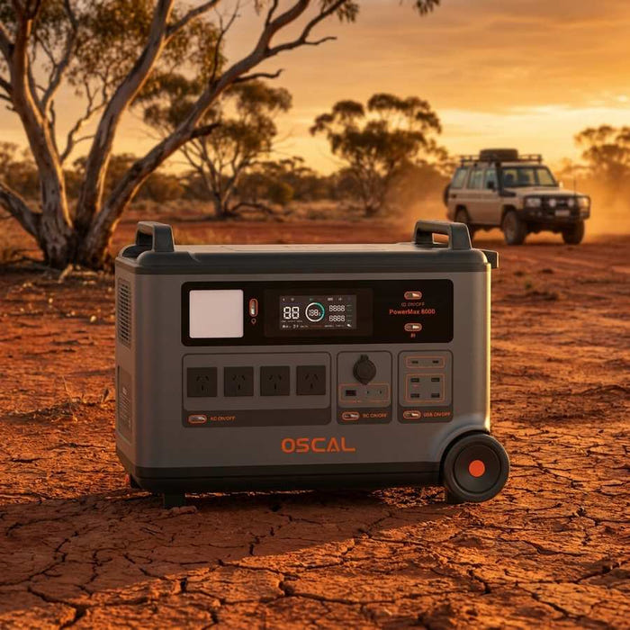 OSCAL PowerMax 6000 Portable Power Station 6000W - Australian outback lifestyle