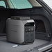 Power station set up in the boot of a car, ready for road trips or off-grid use.
