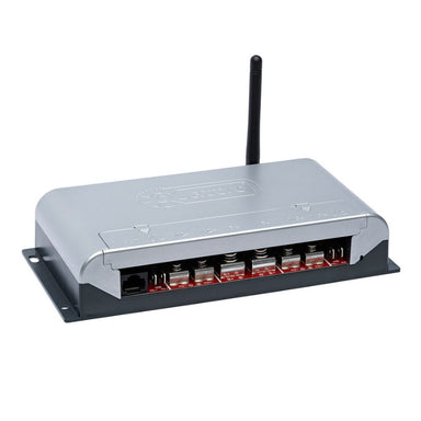 Purple Line Quattro Platinum Caravan Mover installation unit with fuse and wiring ports