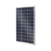 Renogy 100W N-type solar panel, front angled view showing the monocrystalline cell grid and anodised frame