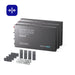 Three Renogy 104Ah Super Slimline batteries stacked, 3 Battery pack