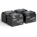 Four Renogy Pro 100Ah batteries in a row, 4 Battery pack