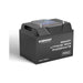Renogy 12V 100Ah Pro Smart Lithium Iron Phosphate Battery with Bluetooth and Self-Heating, front 3/4 view showing terminals and rope carry handles