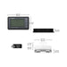 Renogy Bluetooth battery monitor screen with mounting bracket dimensions