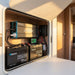 Renogy 200Ah kit components installed together in an open caravan storage locker