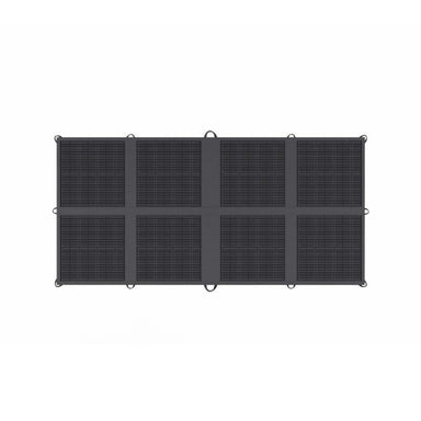 Renogy 200W solar blanket unfolded flat to show monocrystalline panel design