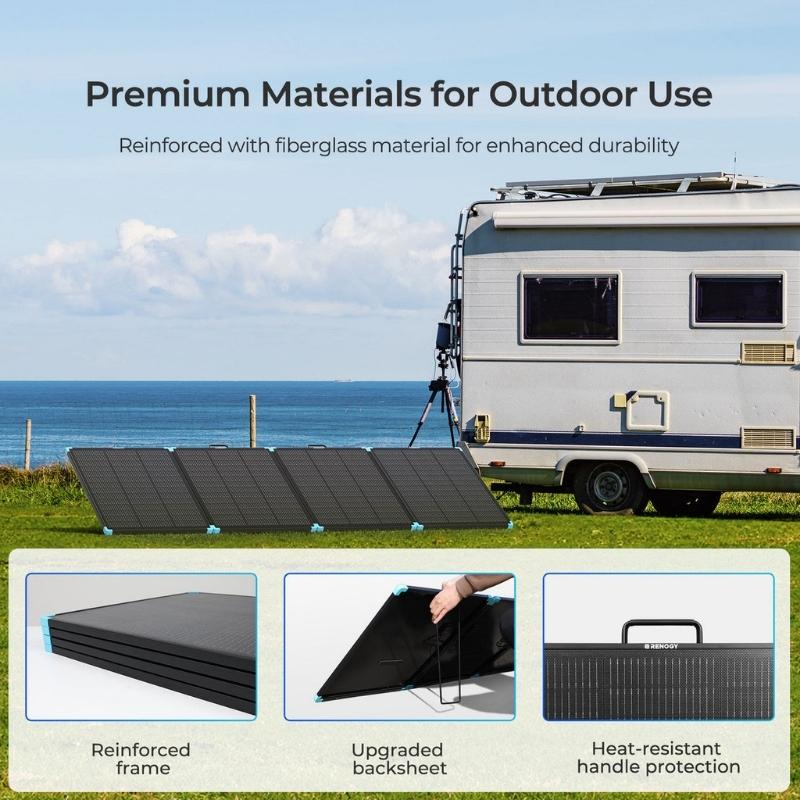 Renogy 300W suitcase solar panel with reinforced frame, upgraded backsheet, and durable outdoor design