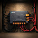 PMS1260 mounted low in a camper trailer electrical bay with cable runs held by black P-clips