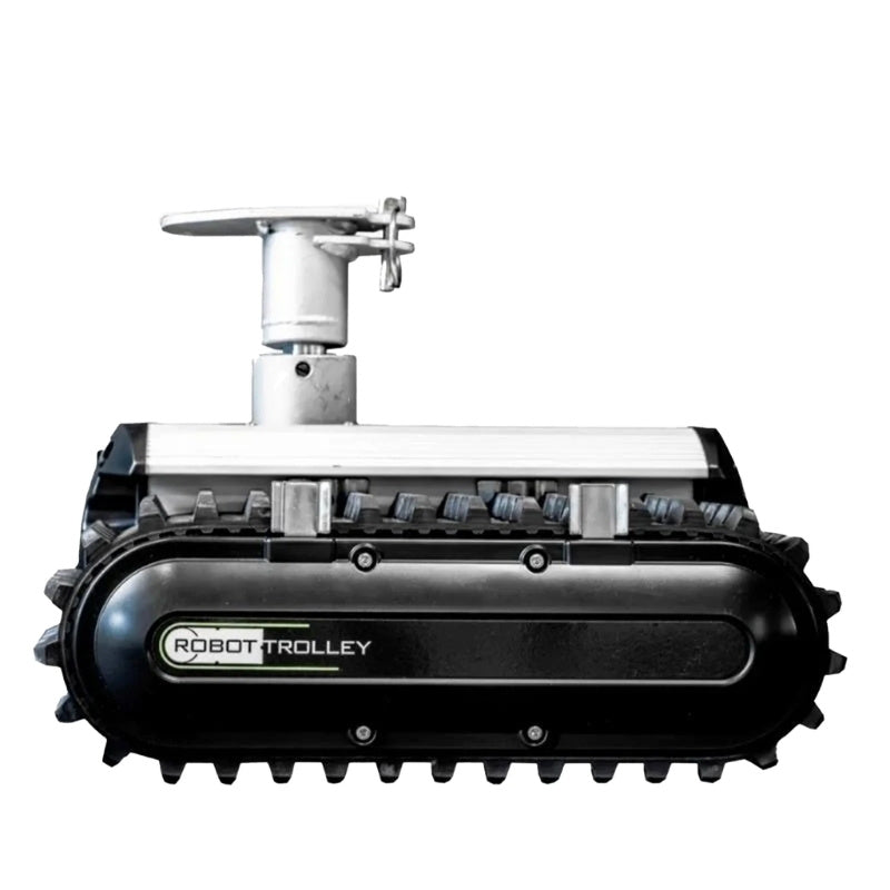 Close-up of Robot Trolley 1500 G4 Caravan Mover showing motor and tracks.