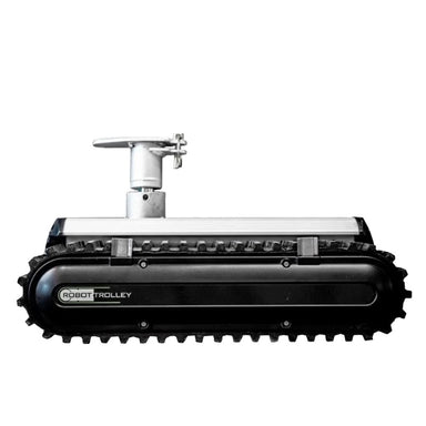 Side view of Robot Trolley 4500 G2 Caravan Mover showing tracks and coupling system.