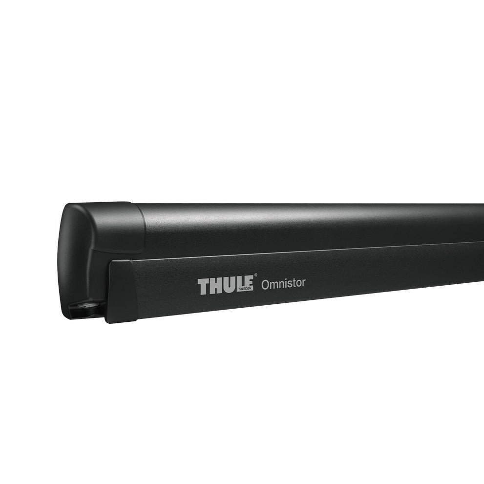 Thule Omnistor 8000 manual awning with black cassette housing, side profile