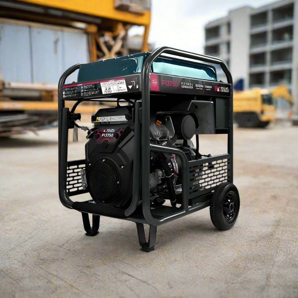 Welling Crossley 13750W generator with RCD and steel frame.