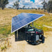 Welling & Crossley 8.75 LVA generator powering remote solar array