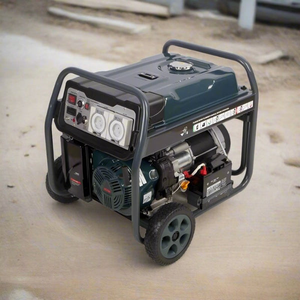 Welling Crossley 8750W generator in angled outdoor view