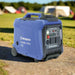 Westinghouse iGen3750s inverter generator front panel view at campsite