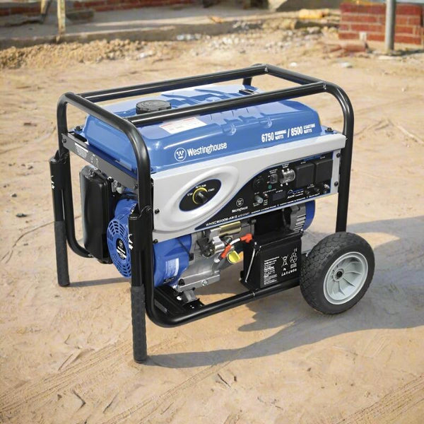 Westinghouse whxc8500e as ii generator on a construction site